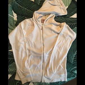 Juicy Couture velour track hoodie cream size L